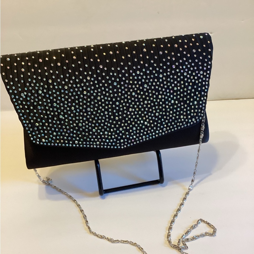 Kandall & James Rhinestones Diamanté Clutch Envelope Evening Purse NWT